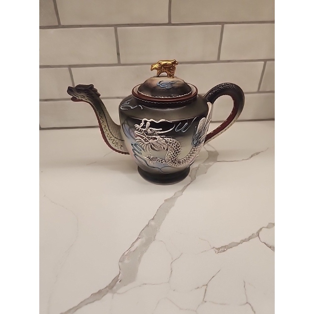 Vintage Japanese Hand Painted Moriage Dragon Ware Teapot